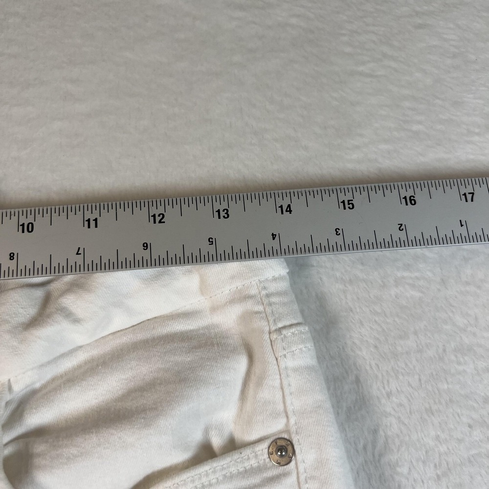 FRAME Le Crop Mini Boot Jeans Womens 26 White Mid Rise Stretch Crop Denim 26x26 - Picture 6 of 11